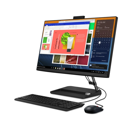 Lenovo DT IC AIO 3 24ALC6 A35300U 128GB 4GB All-in-One Desktop PC - Black