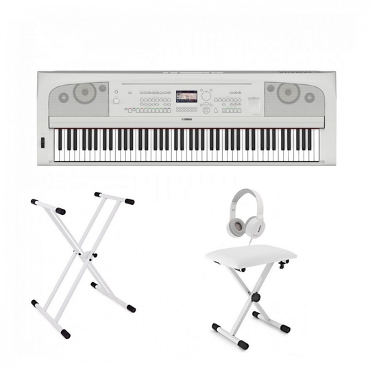 Yamaha DGX 670 Digital Piano Package White
