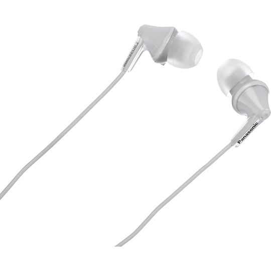 Panasonic RP-HJE125E-W Ergofit In Ear Earphones Powerful Sound, White