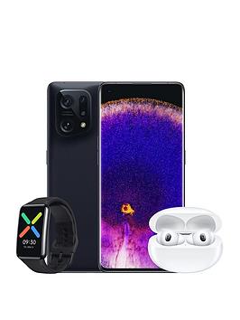 Oppo Find X5 5G 256Gb - Black With Enco X2 Wireless Headphone And Oppo Watch Free