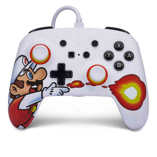 PowerA Enhanced Wired Controller for Nintendo Switch - Fireball Mario