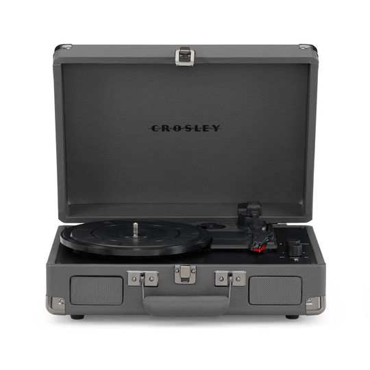 Crosley Cruiser Plus Slate Grey Turntable With Bluetooth Out