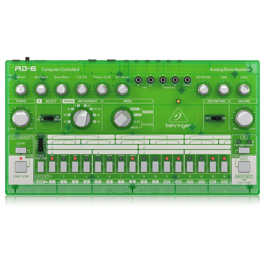 Behringer RD-6 Drum Machine Transparent Green