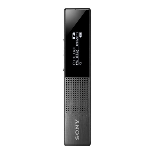 Sony ICD-TX650 Slim Digital PCM/MP3 Stereo Voice Recorder with OLED Bright Display, Black