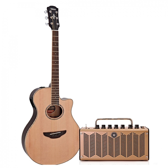 Yamaha APX600 Electro Acoustic Natural and THR5A Acoustic Amp