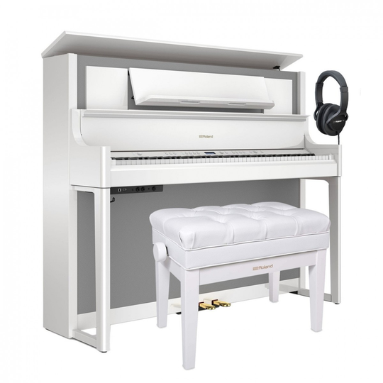 Roland LX708 Digital Piano Package Polished White