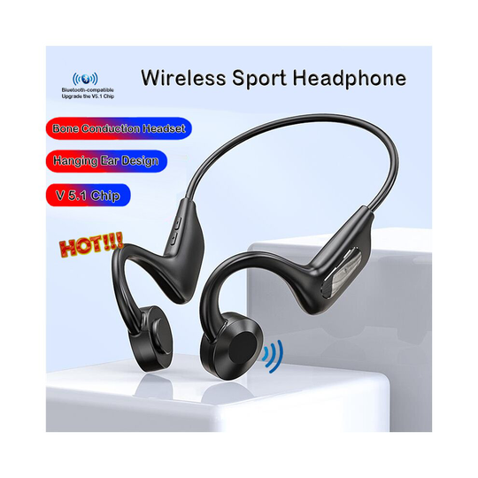 Bluetooth 5.1 Bone Conduction Headphones Wireless Stereo Headset IPX5