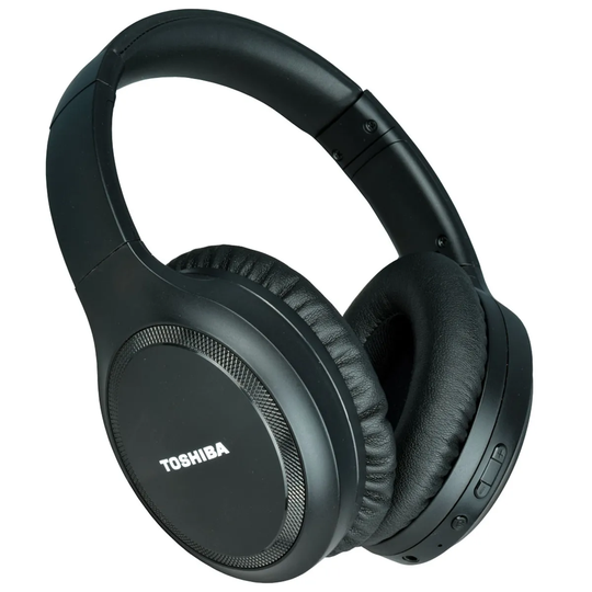 Toshiba RZE-BT1200 Bluetooth Active Noise Cancellation Over Ear Headphones - Black