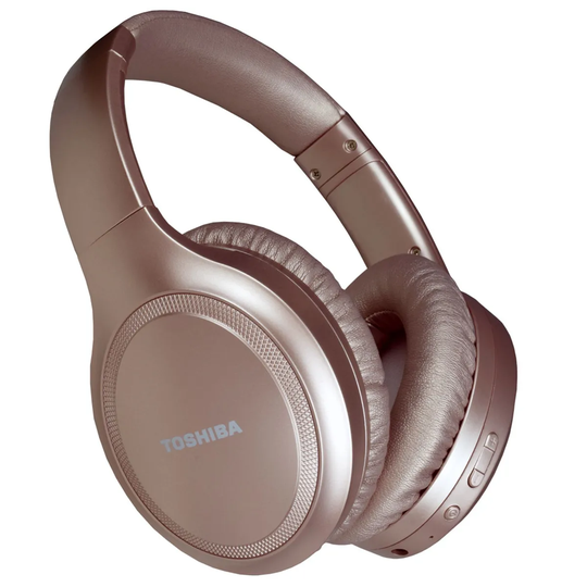 Toshiba RZE-BT1200 Bluetooth Active Noise Cancellation Over Ear Headphones - Rose Gold