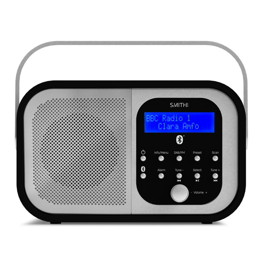 (Black) Retro DAB+ Portable Digital Radio with Bluetooth