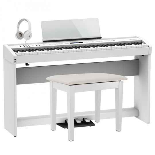 Roland FP-60X Home Piano Bundle White