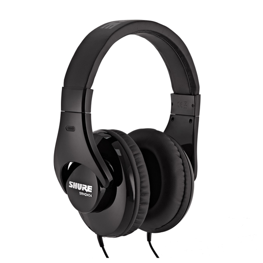 Shure SRH240A Professional Headphones