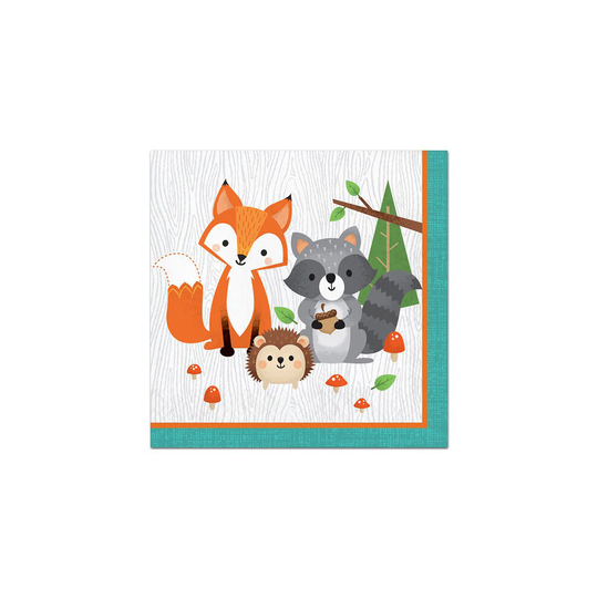 Wild One Woodland Party Napkins - 16pk
