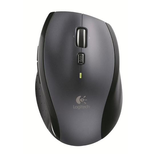 Logitech Marathon M705 Wireless Laptop Computer Mouse - Black
