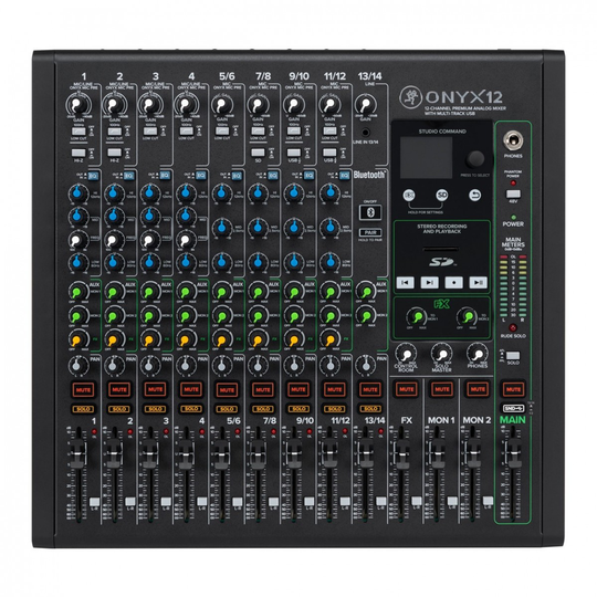 Mackie ONYX 12 12-Channel Analog Mixer with Multi-Track USB