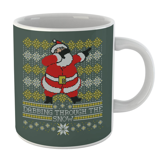 Dabbing Through The Snow Fair Isle Mug