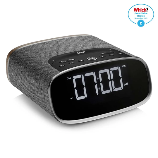 VQ Lark DAB/DAB+ Digital & FM Radio with Bluetooth Speaker - Walnut