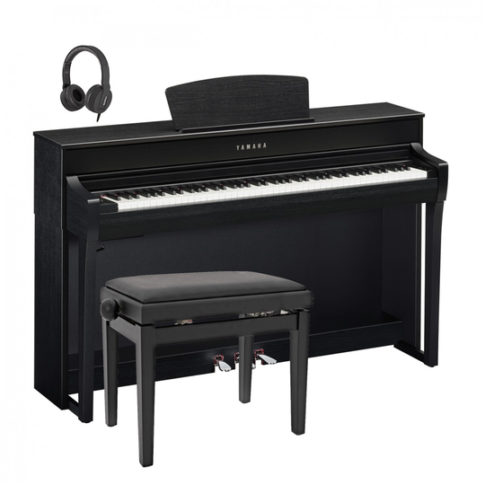 Yamaha CLP 735 Digital Piano Package Satin Black