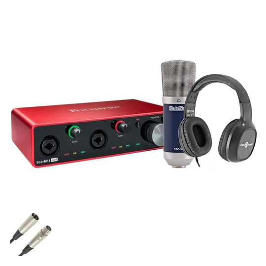 Focusrite Scarlett 4i4 (3rd Gen) Recording Bundle