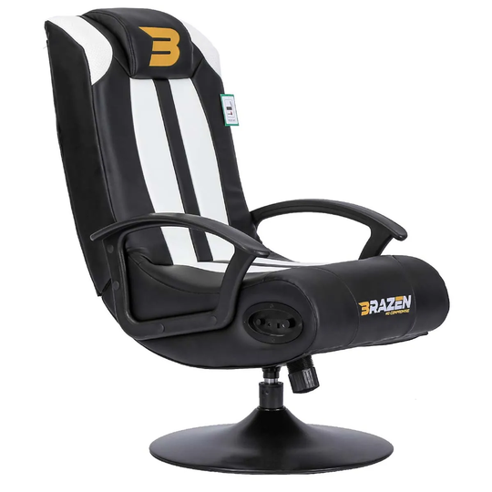 Brazen Stag 2.1 Bluetooth Surround Sound Gaming Chair - White