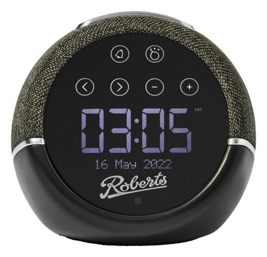 Roberts Zen Plus DAB+/DAB/FM RDS Bluetooth Clock Radio-Black