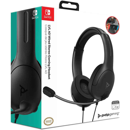 PDP Officially Licensed LVL 40 stereo headset (Switch and Switch Lite compatible)