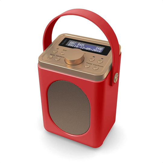 Majority Little Shelford Portable Radio Bluetooth FM/DAB - Red