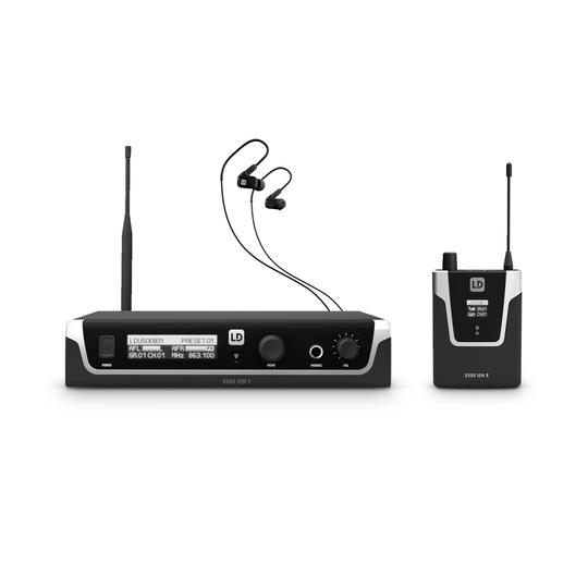 LD Systems U508 IEM HP In Ear Monitoring System with Earphones