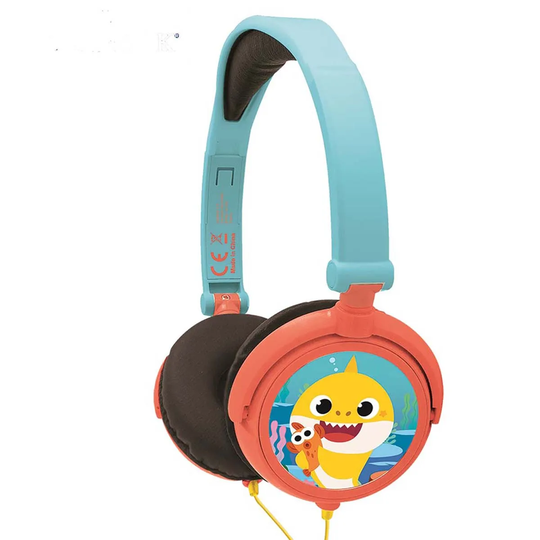 Lexibook Baby Shark Foldable Stereo Headphones With Volume Limiter
