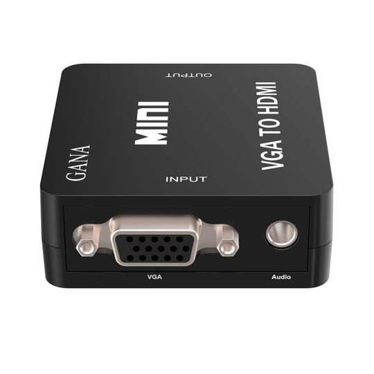 VGA to HDMI, GANA 1080P Full HD Mini VGA TO HDMI with Audio Video Converter