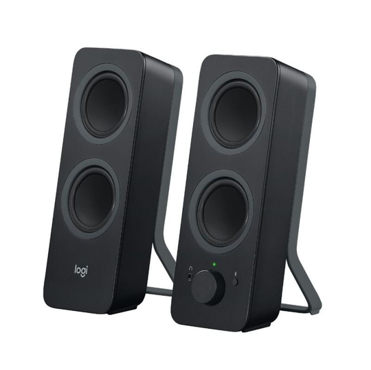 Logitech Z207 - Speakers - for PC - 2.0-channel - wireless - Bluetooth - 5 Watt (Total) - black