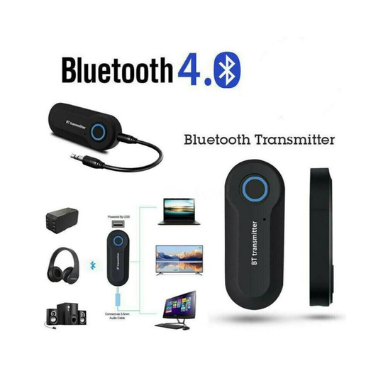 Bluetooth Audio Transmitter Adapter Wireless USB Dongle Stereo Sender TV Speaker