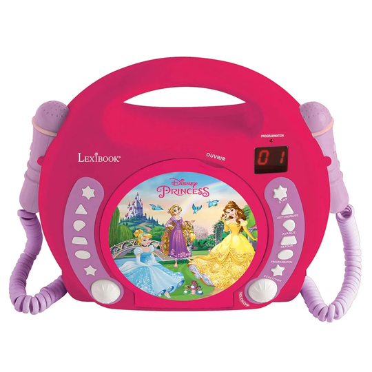 Lexibook Disney Princess CD Player With Microphones