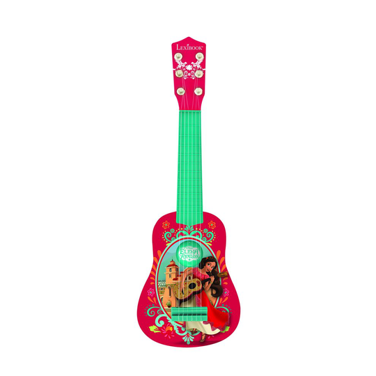 Lexibook Disney Elena of Avalor Elena My First Guitar for children, 6 nylon strings, 21'' long, guide included, red/blue, K200EL