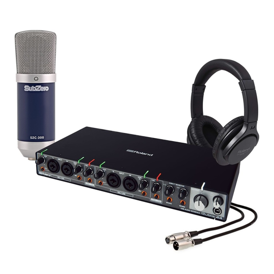 Roland Rubix44 USB Audio Interface Recording Bundle