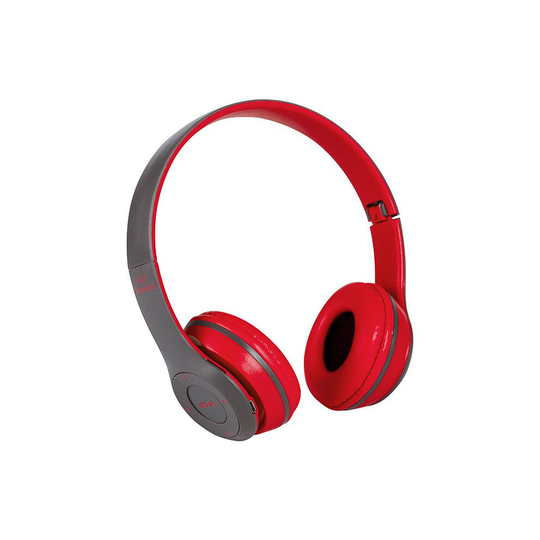 (Red) Foldable Bluetooth Wireless P47 Headphones