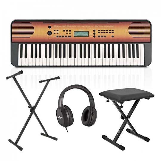 Yamaha PSR E360 Portable Keyboard Pack Maple