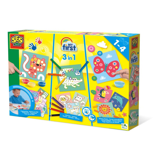 Ses Creative Children's My First 3-In-1 Fingerpainting Set 12 Months And Above 1 14489