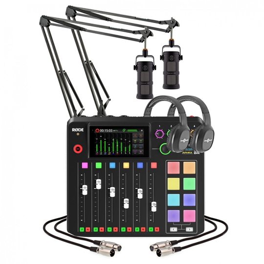 Rode Rodecaster Pro II Bundle with Sontronics Podcast Pro