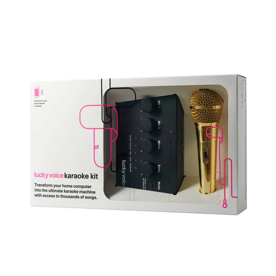 Lucky Voice Bluetooth Karaoke Machine 2.0 - Gold