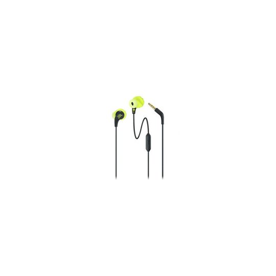 JBL Endurance Run Sweatproof Wired Sports In-Ear Headphones - Black & Lime