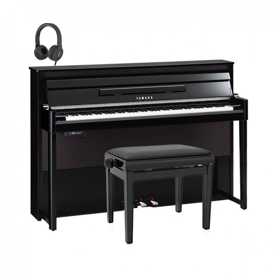 Yamaha NU1X AvantGrand Hybrid Digital Piano Package Polished Ebony