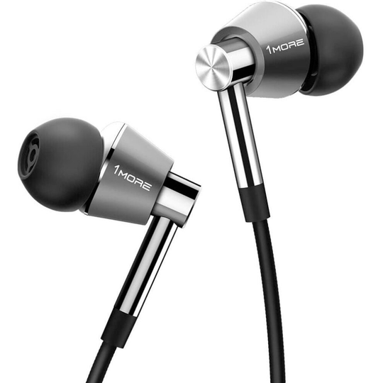 1MORE Triple Driver In-Ear Headphones (Titanium/Black)