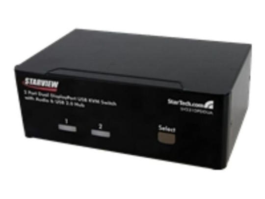 StarTech.com 2 Port Dual Monitor DisplayPort KVM Switch - 2560 x 1600