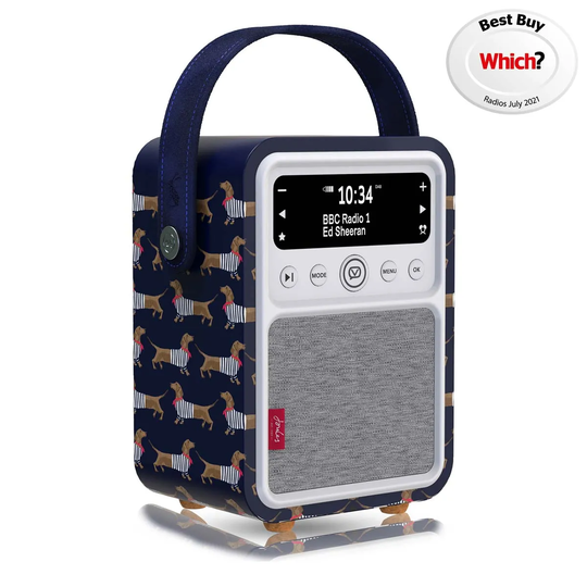 VQ Monty DAB/DAB+ Digital Radio & Bluetooth Speaker - Joules Sausage Dogs