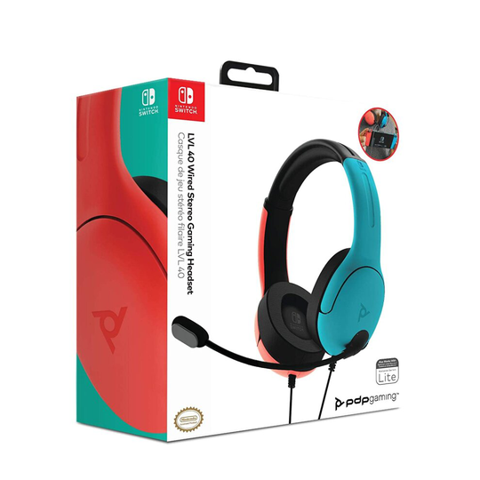 PDP LVL40 Wired Stereo Gaming Headset - Nintendo Switch