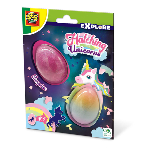 SES CREATIVE Explore Children's Hatching Unicorns 2 Surprise Eggs (25089)