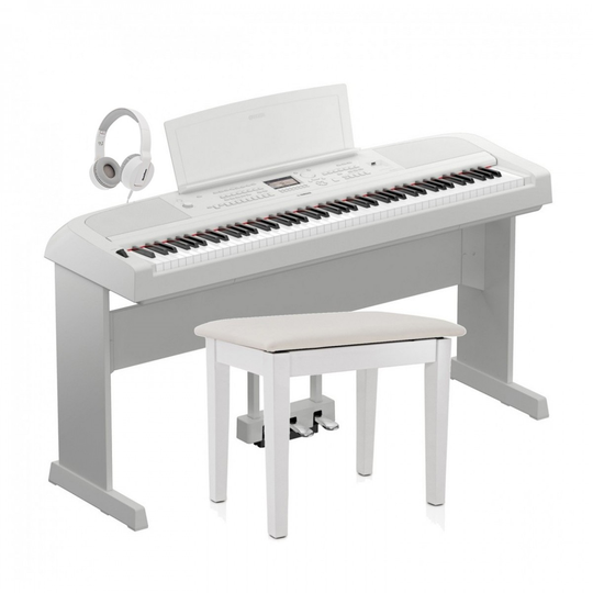 Yamaha DGX 670 Digital Piano Deluxe Package White