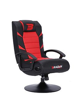 Brazen Pride 2.1 Bluetooth Gaming Chair - Black And Red