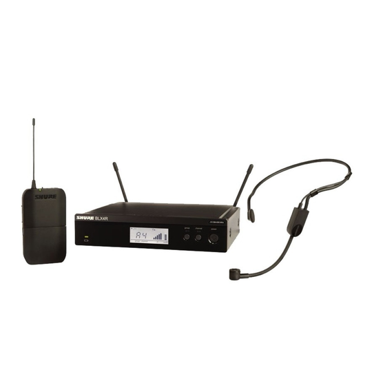 Shure BLX14RE/P31-T11 Rack Mount Wireless Headset System with PGA31